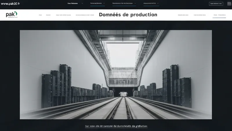 Analyse des données de production